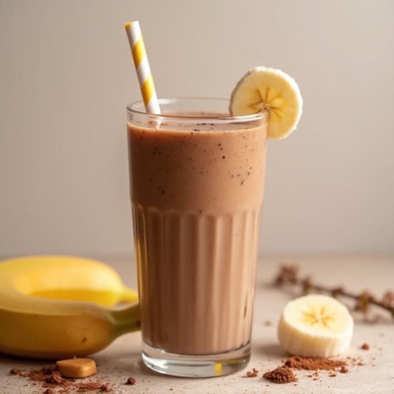 High-Protein Creamy Peanut Butter Chocolate Smoothie