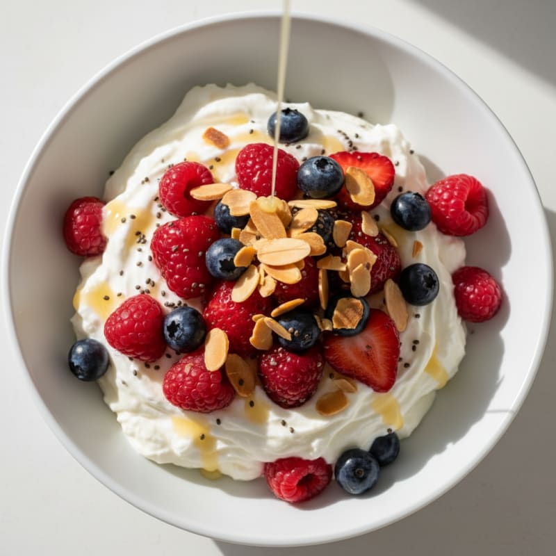 Creamy Greek Yogurt Protein Parfait with Berries