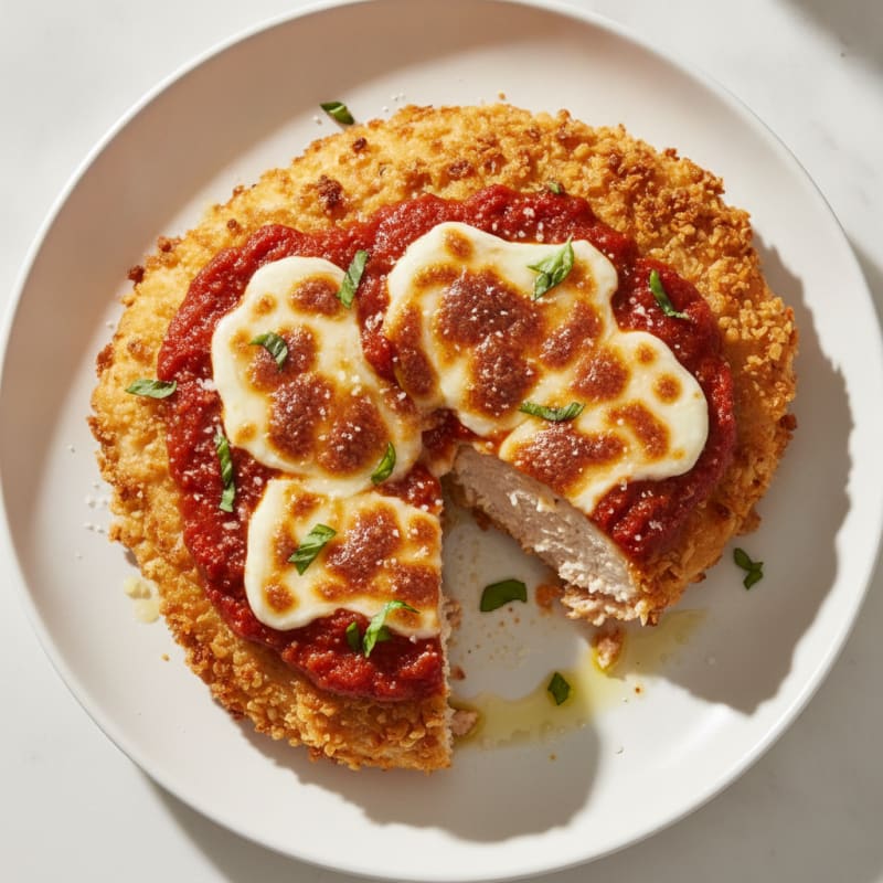 Crispy Baked Chicken Parmesan with Marinara