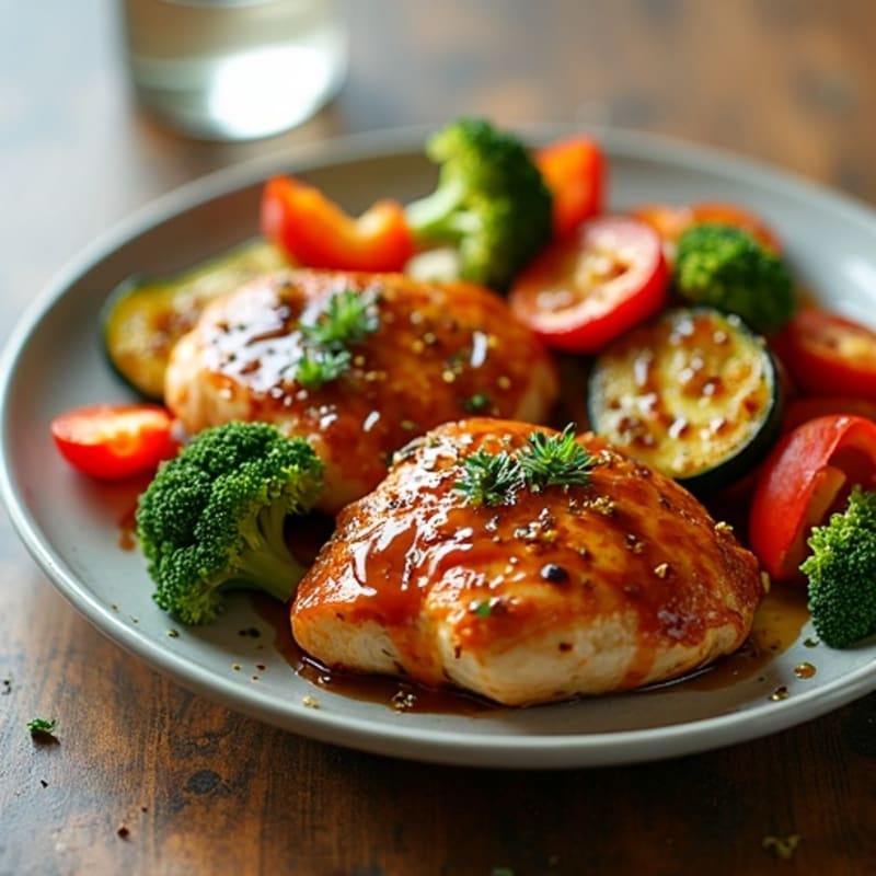 Sheet Pan Teriyaki Chicken with Crispy Roasted Vegetables