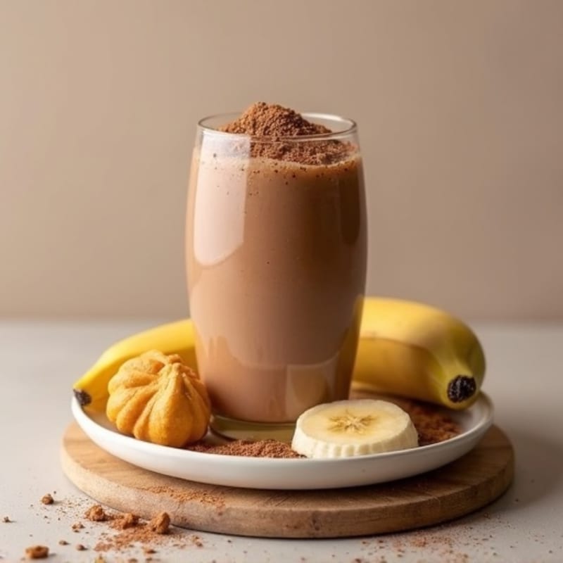 Creamy Chocolate Peanut Butter Protein Smoothie