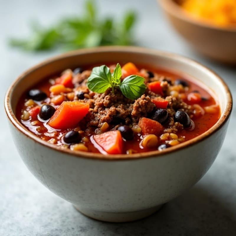 Wholesome Beef and Black Bean Chili