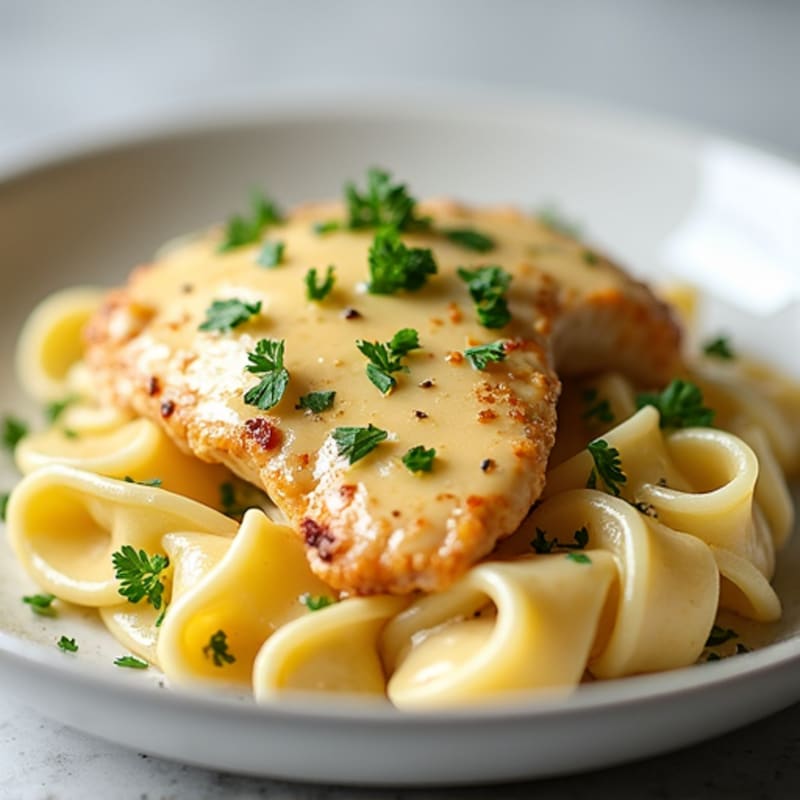 Creamy Garlic Chicken Cauliflower Alfredo
