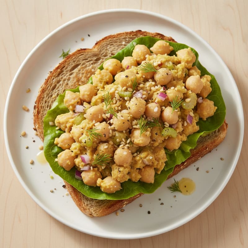 Chickpea Salad Sandwich with Dill