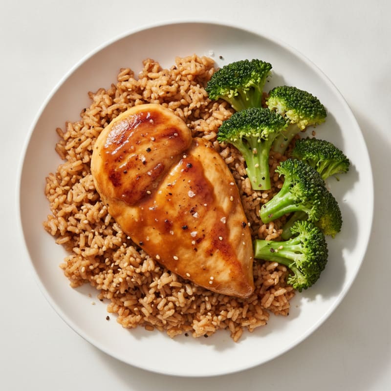 Teriyaki Glazed Chicken with Sesame Rice