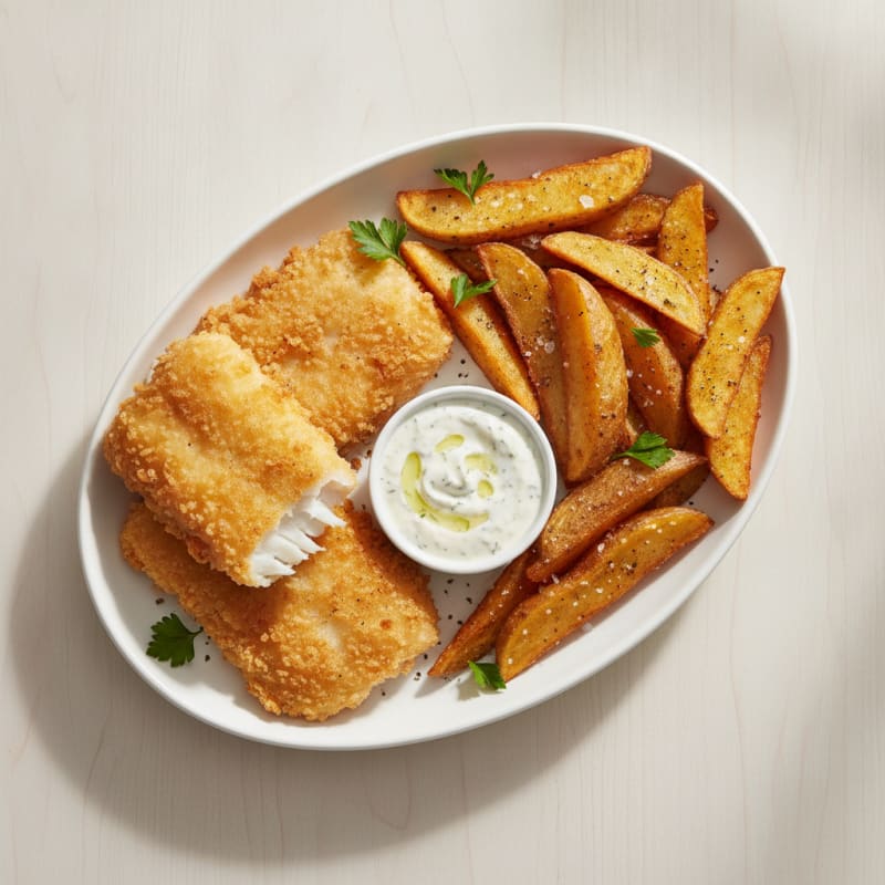 Classic Beer-Battered Cod and Chips