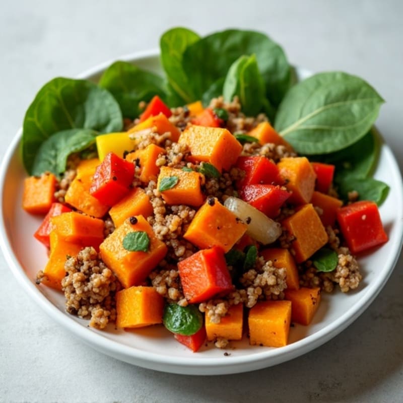 Crispy Sweet Potato and Ground Turkey Hash