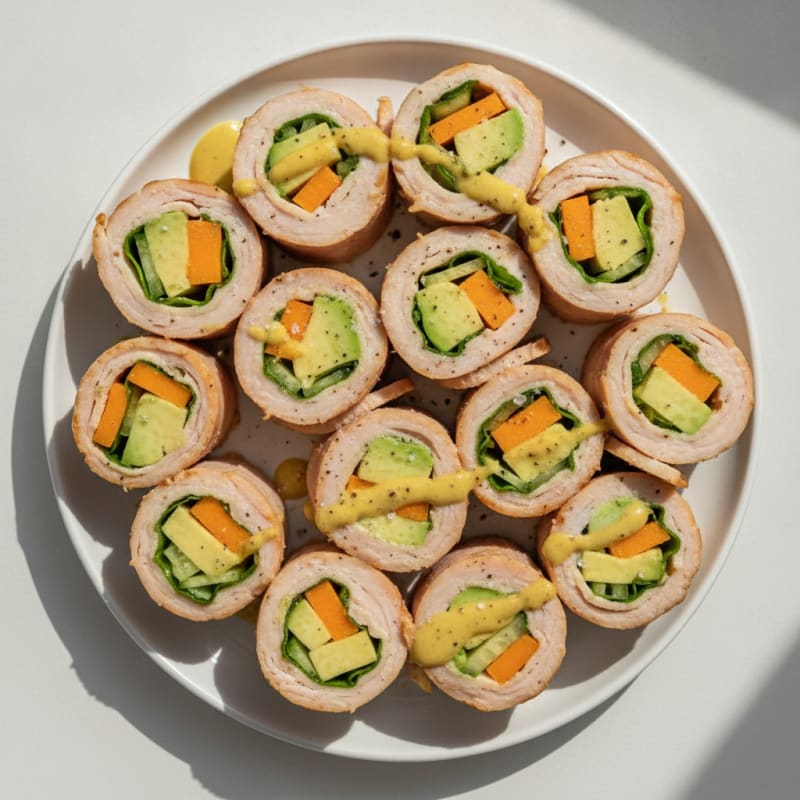 Turkey and Cheese Roll-Ups