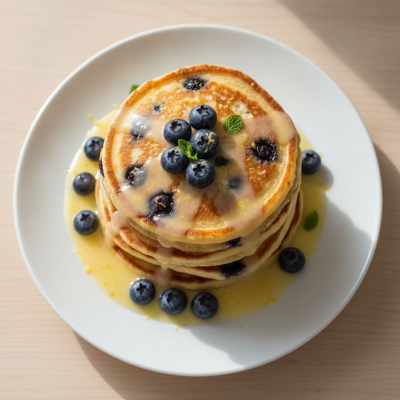 Blueberry Lemon Ricotta Pancakes