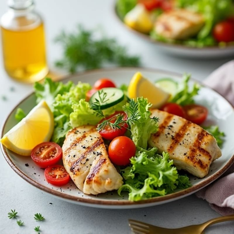 Lemon-Herb Grilled Chicken Salad