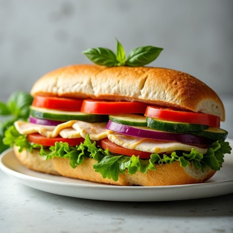 Lean Turkey Italian Sub with Fresh Herbs