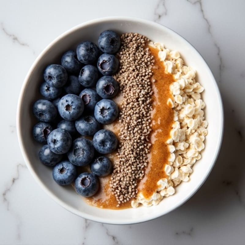 Protein-Packed Blueberry Oatmeal Bowl