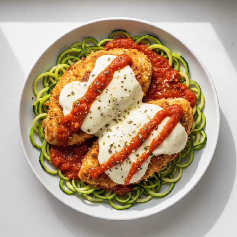Crispy Baked Chicken Parmesan with Zesty Marinara