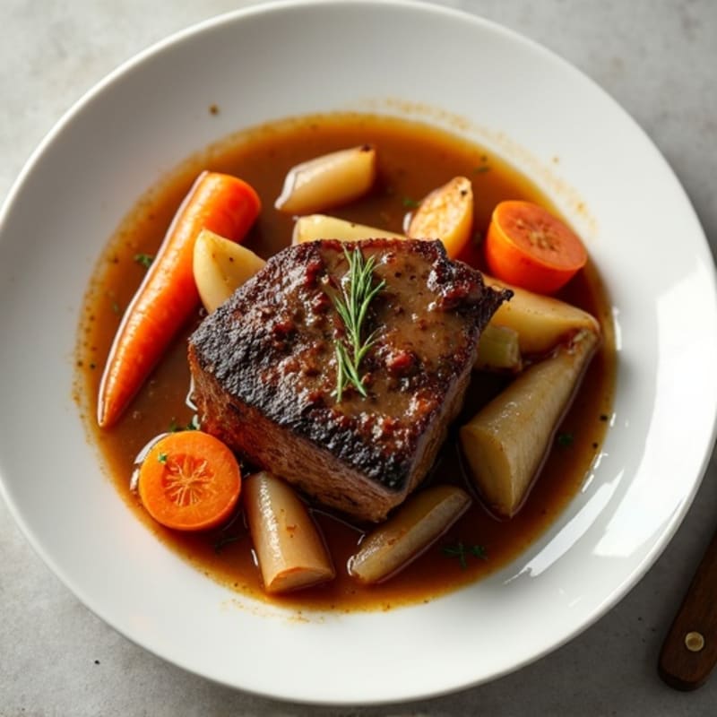 Hearty Slow-Cooked Lamb Shank Stew with Root Vegetables