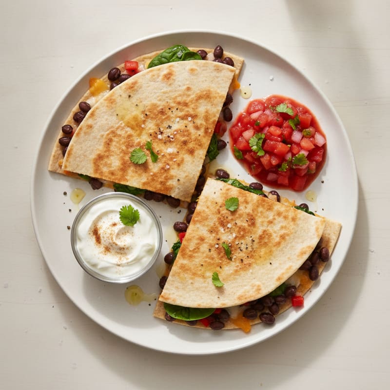 Black Bean Vegetarian Quesadillas