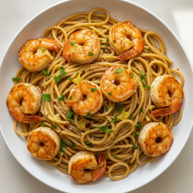Garlic Butter Shrimp Scampi Pasta