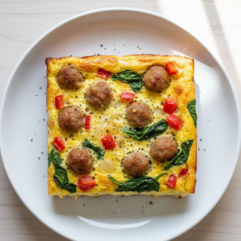 Baked Egg and Sausage Casserole