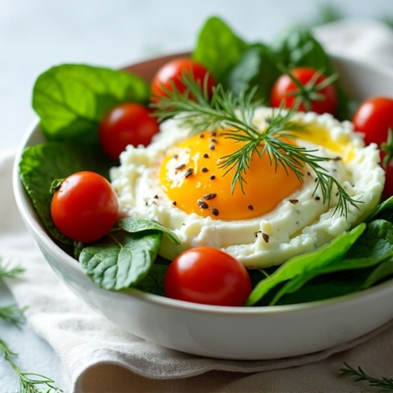 Protein-Packed Savory Cottage Cheese Bowl with Fresh Herbs