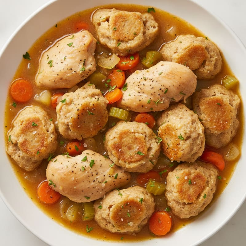 Homestyle Chicken and Herb Dumplings