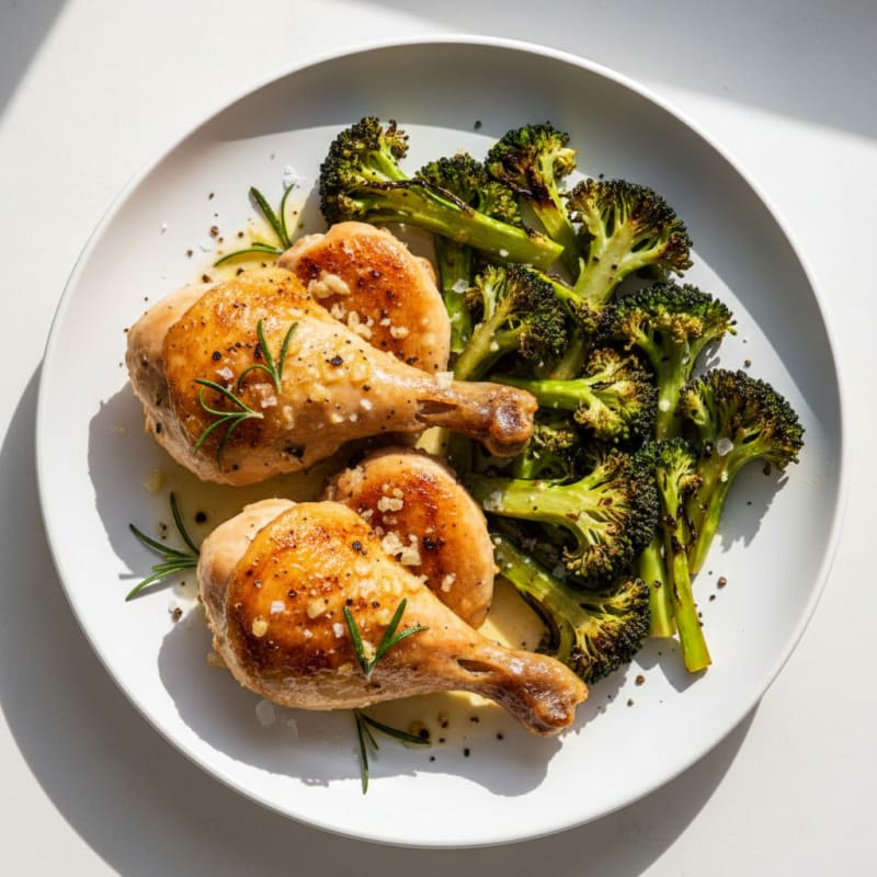 Garlic-Herb Roasted Chicken Leg Fillets