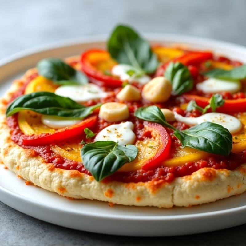 Healthy High-Protein Chicken & Veggie Pizza