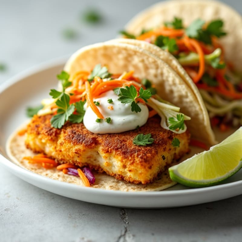 Crispy Baked Cod Fish Tacos