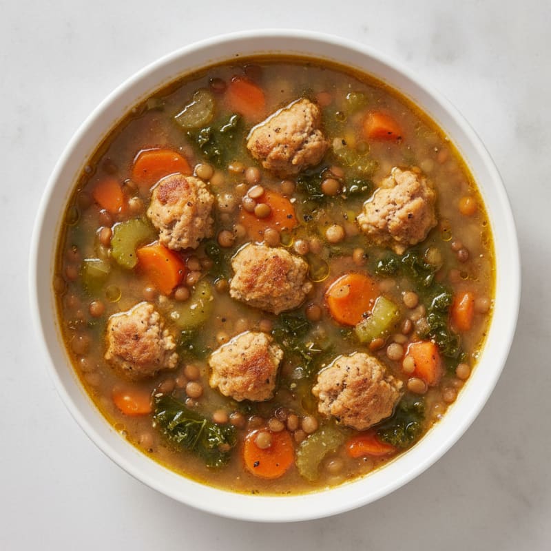 Hearty Sausage and Lentil Soup