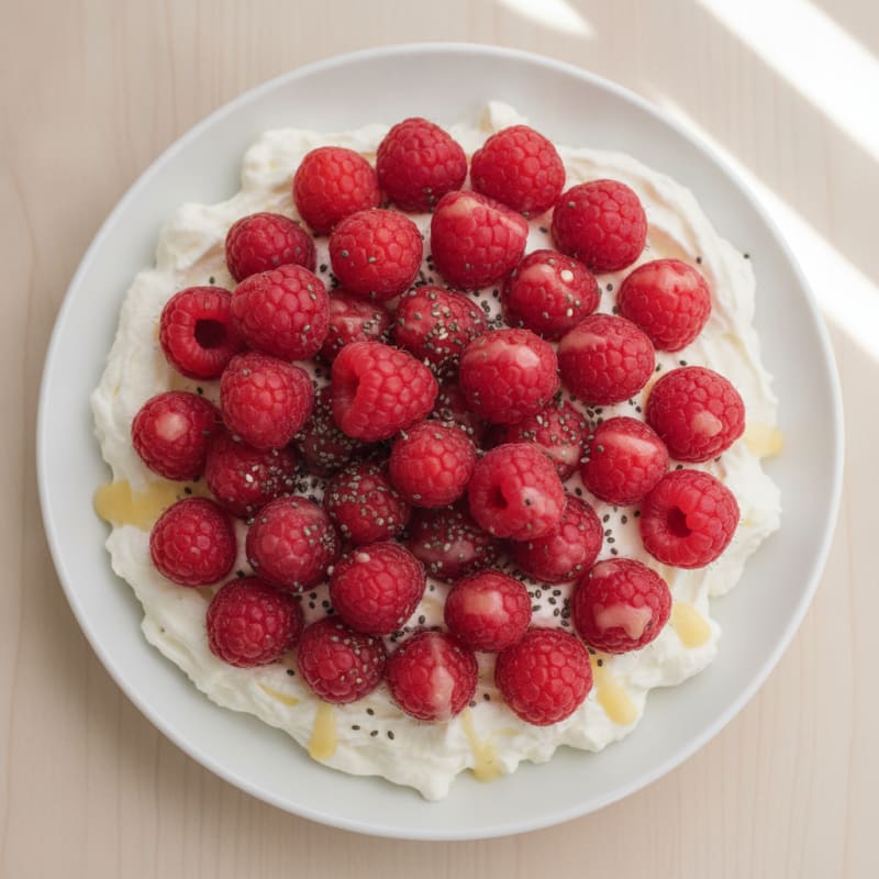 Silky Greek Yogurt Protein Pudding with Berries