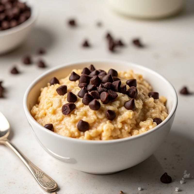 Creamy Chocolate Chip Cookie Dough Protein Oats