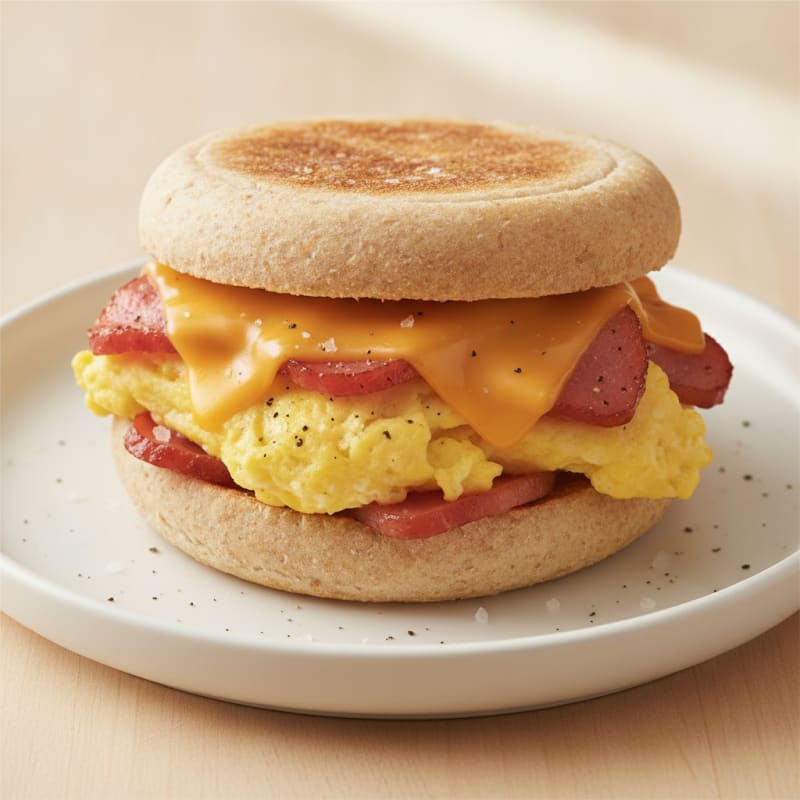 Classic Breakfast Sandwich with Egg and Cheese