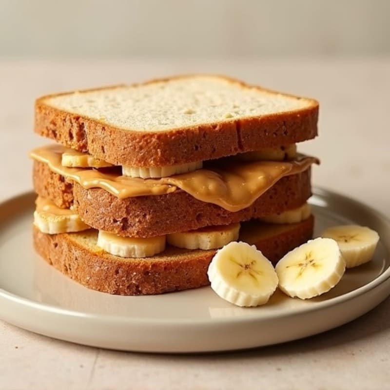 Protein-Packed Almond Butter & Banana Sandwich