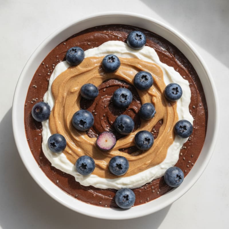 Silky Chocolate Protein Pudding with Greek Yogurt