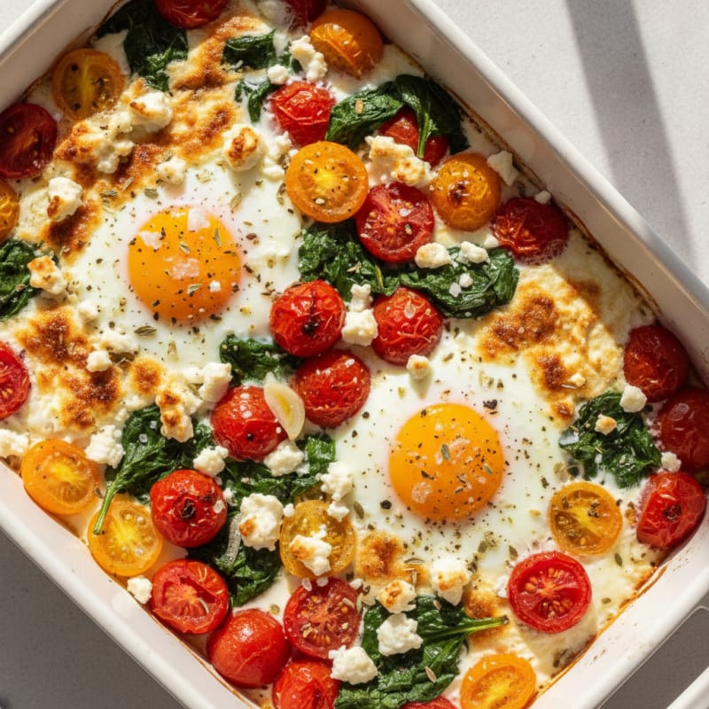Baked Eggs with Roasted Tomatoes