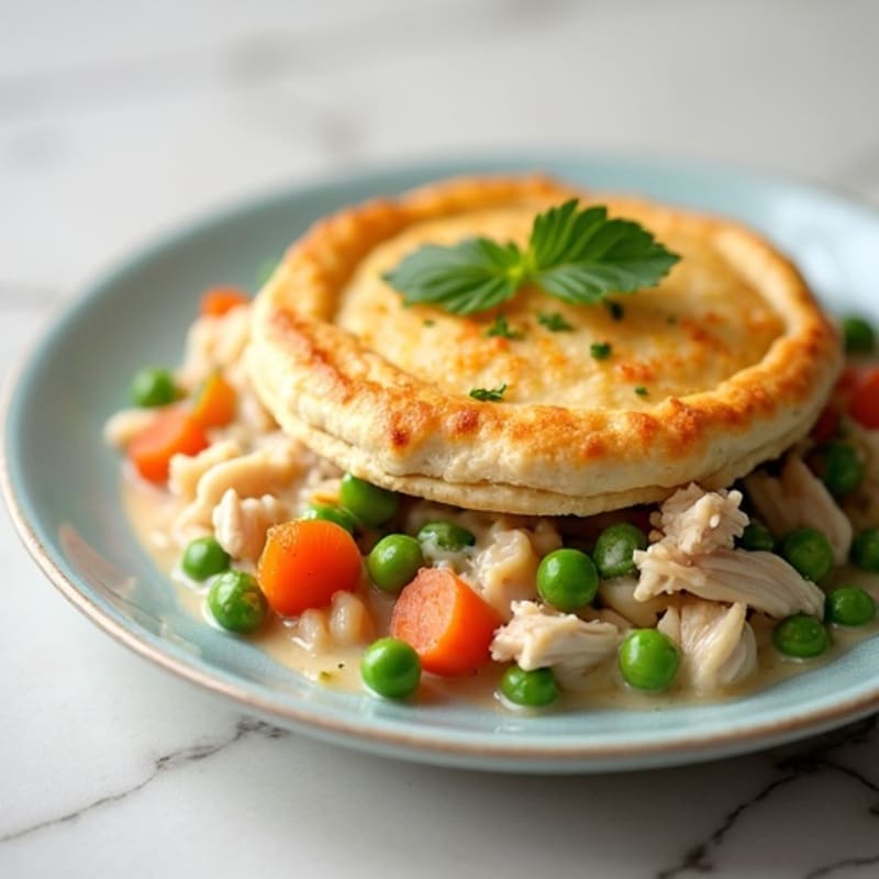 Healthy Creamy Turkey Pot Pie