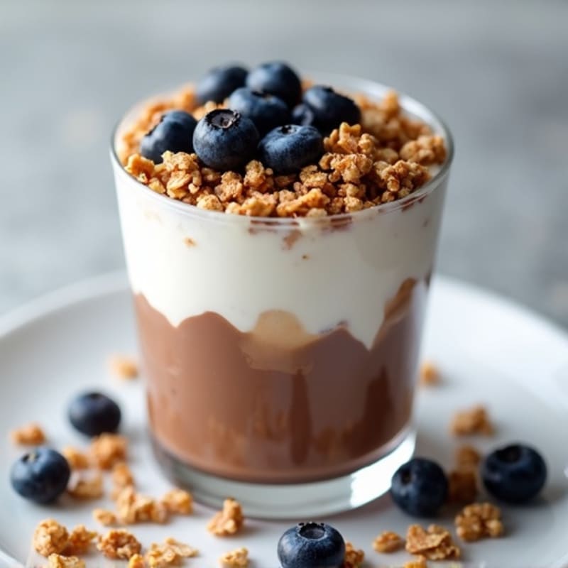 Silky Chocolate Protein Yogurt Parfait