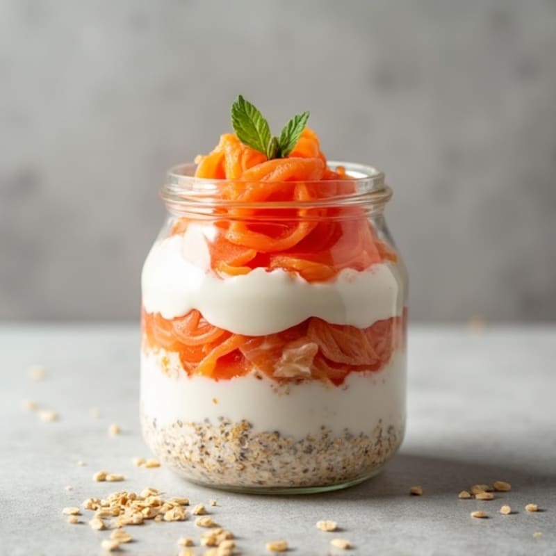 Protein-Packed Smoked Salmon Overnight Oats