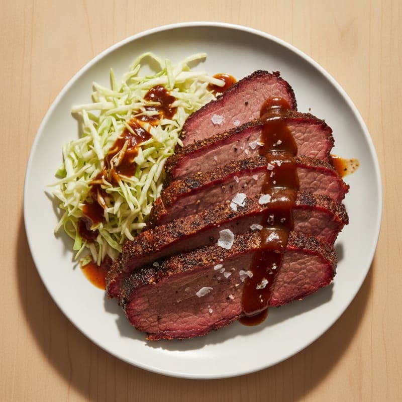 Slow-Smoked Texas Brisket with BBQ Glaze