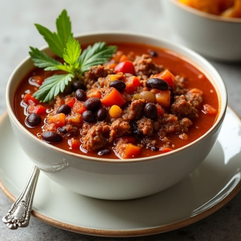 Hearty Black Bean and Ground Beef Chili
