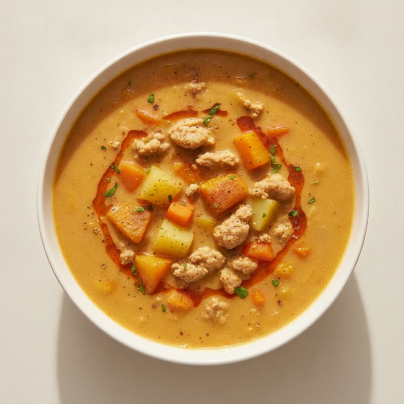 Butternut Squash and Chicken Spiced Soup