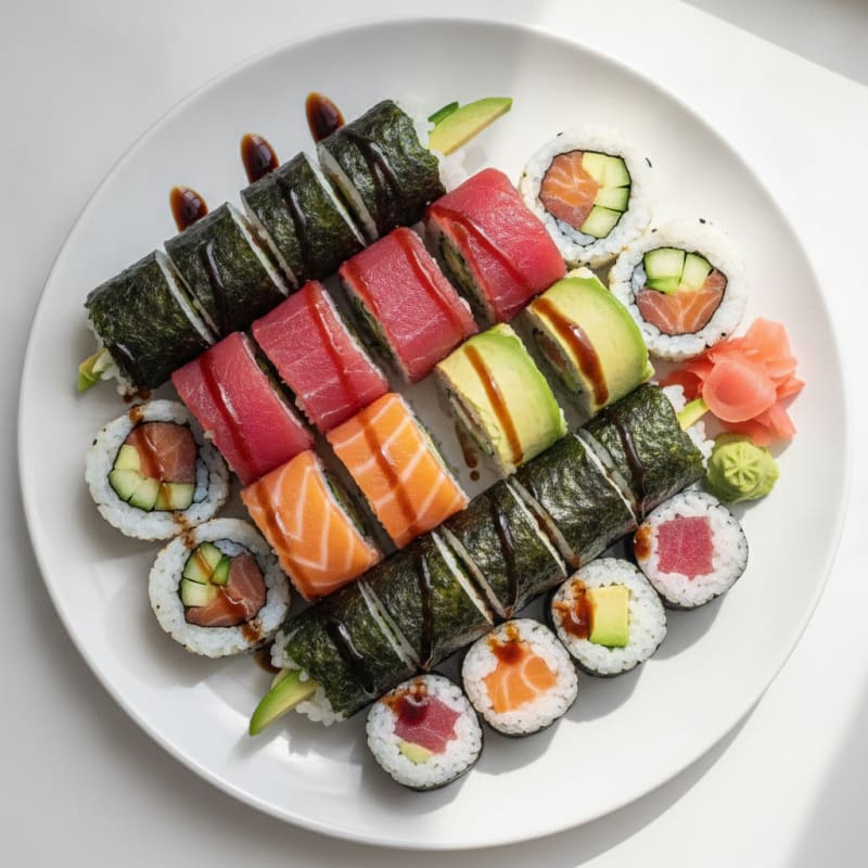 Assorted Fresh Sushi Rolls