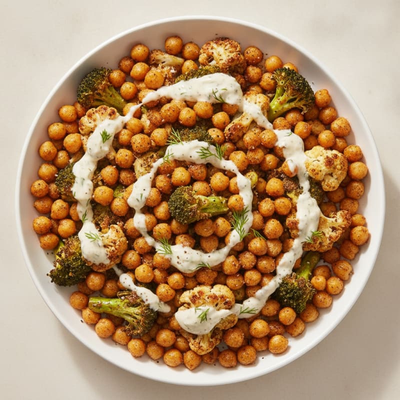 Roasted Vegetable and Chickpea Bowl