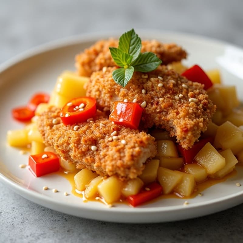 Crispy Baked Sweet and Sour Chicken