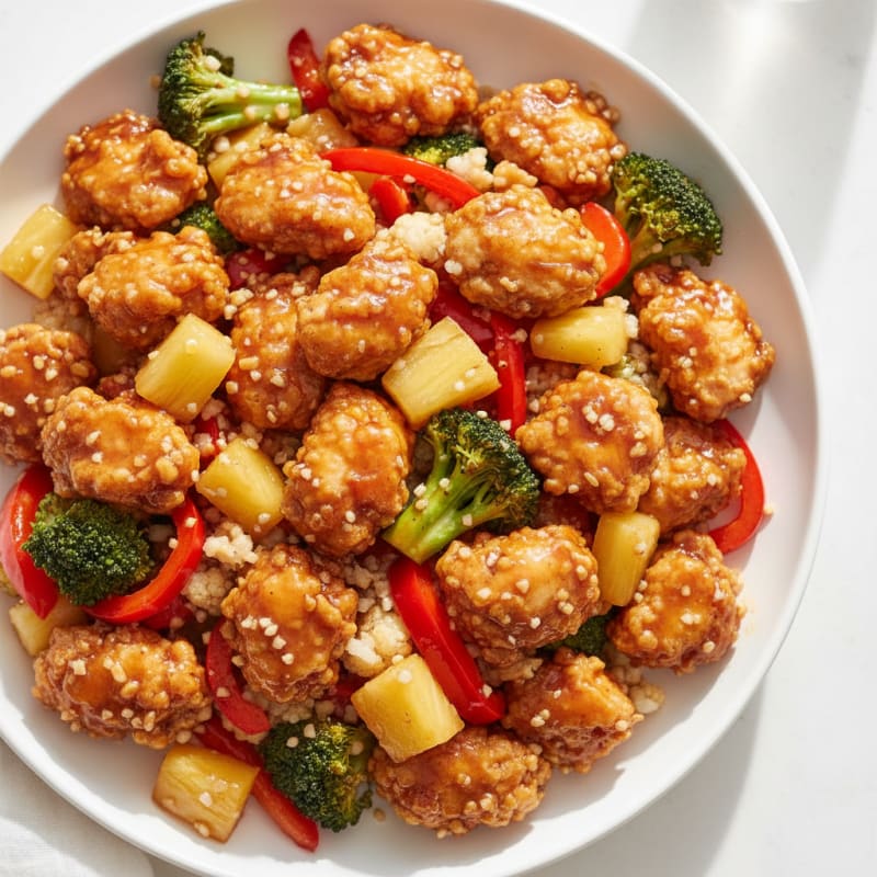 Crispy Sweet and Sour Chicken Stir-Fry