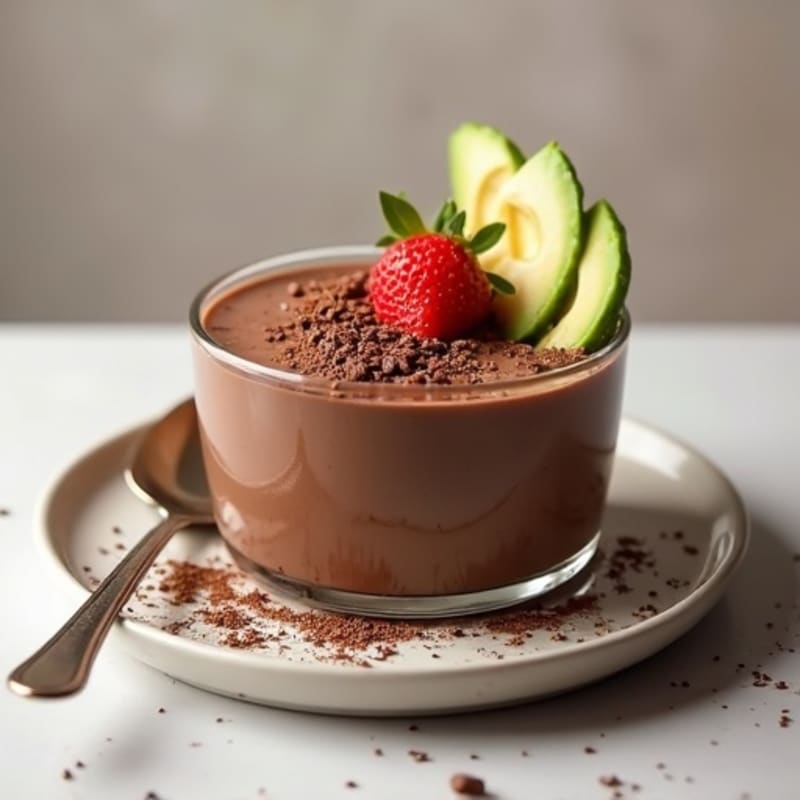 Silky Chocolate Protein Pudding with Chia Seeds