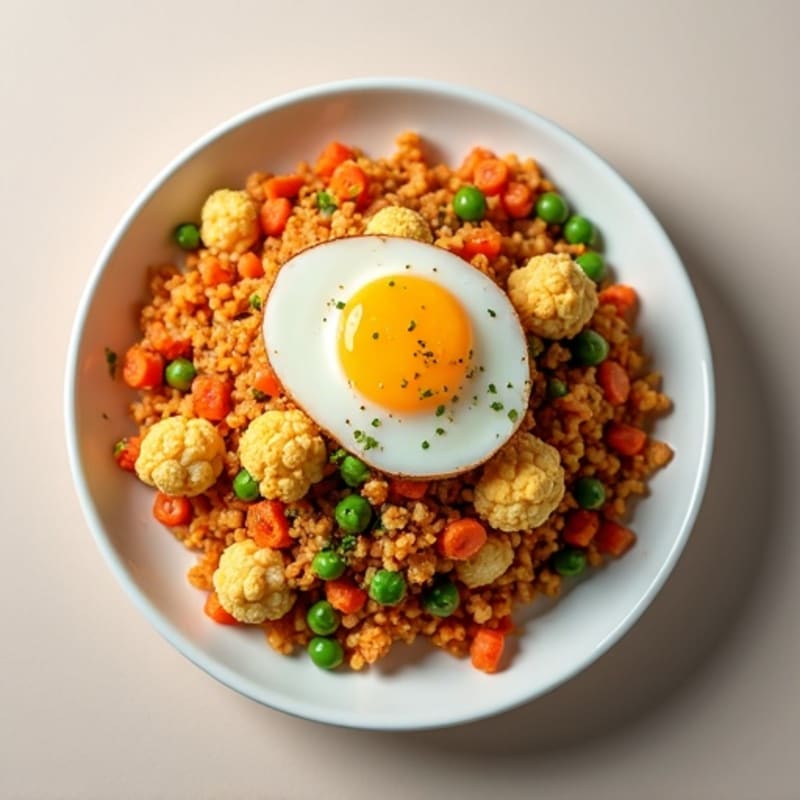 Crispy Cauliflower Kimchi Fried Rice