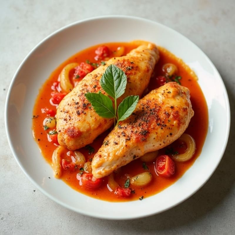 Healthy Creamy Spiced Tomato Chicken