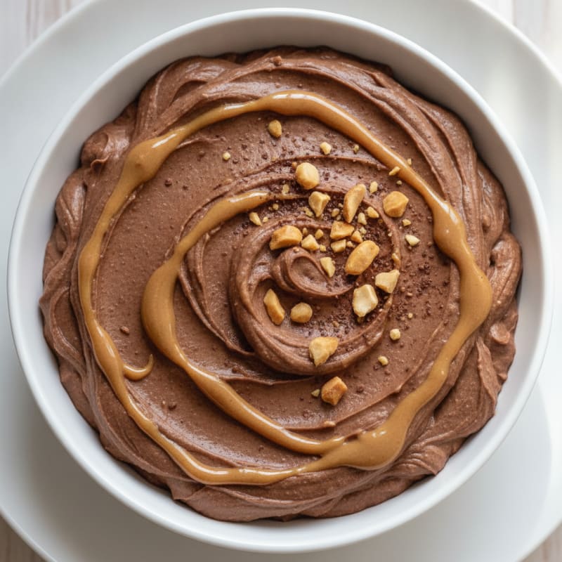 Chocolate Protein Pudding with Silken Tofu and Peanut Butter