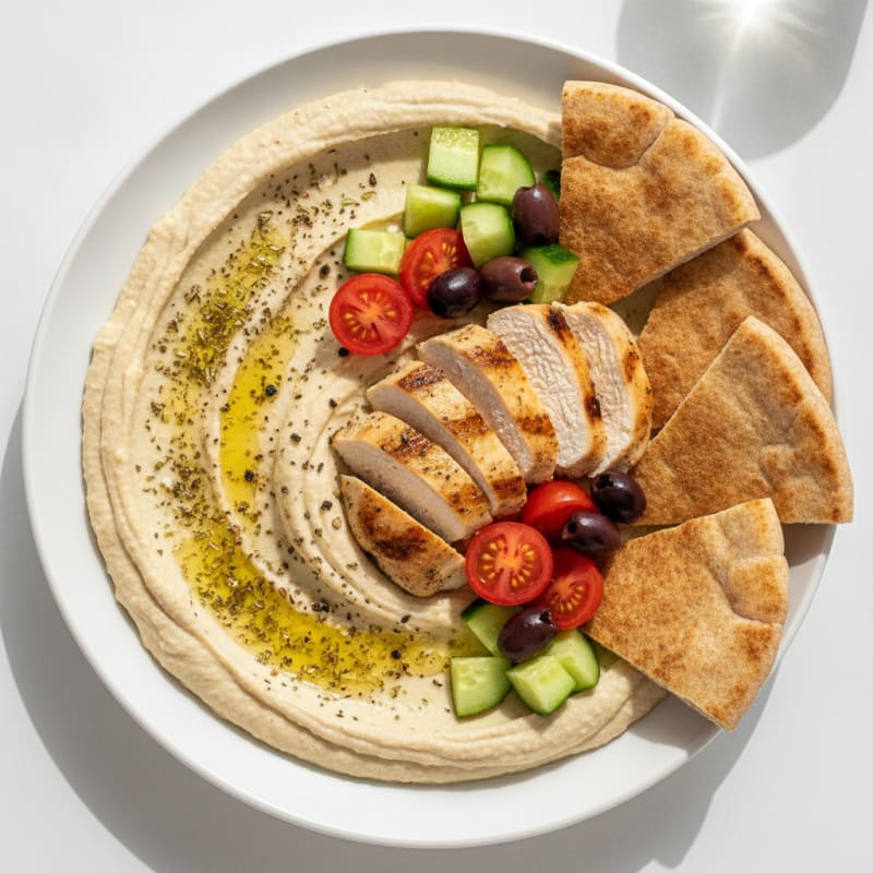 Mediterranean Herb Hummus Platter