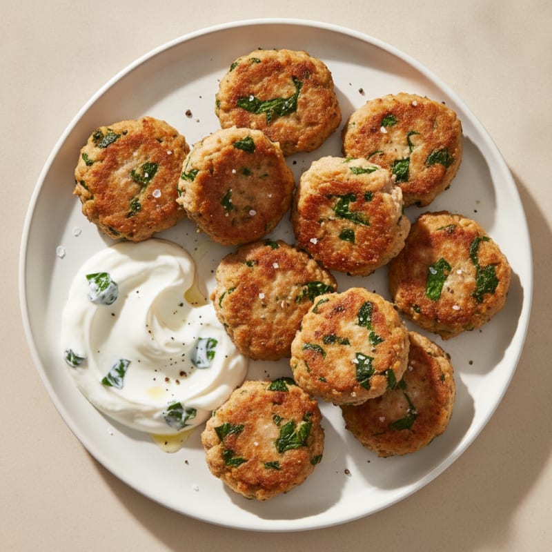 High Protein Turkey and Spinach Snack Bites