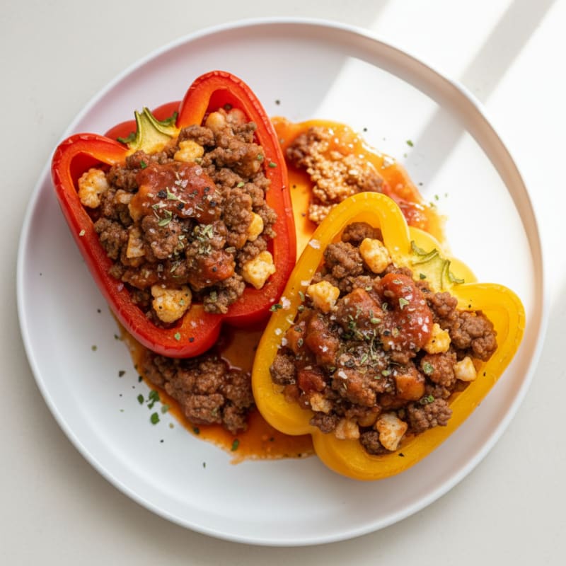 Ground Beef Stuffed Bell Peppers